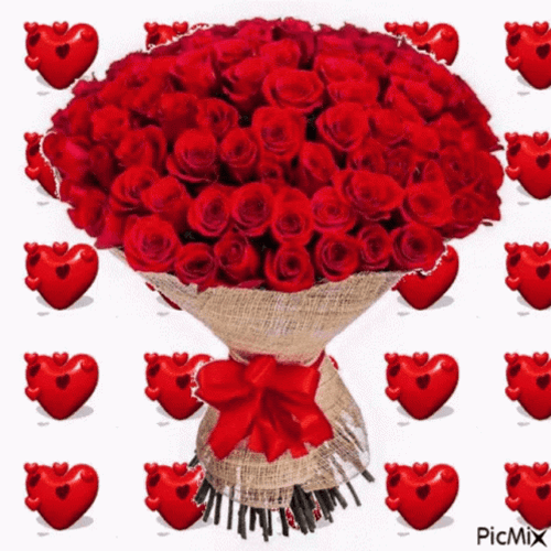 Enormous Red Roses Bouquet GIF 