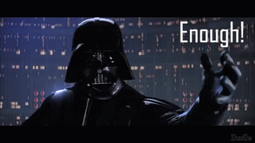 Enough Luke I Am Your Father GIF