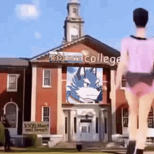 Entering Knights College Animation Meme GIF