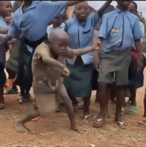 Entertaining Kids Dancing Meme GIF