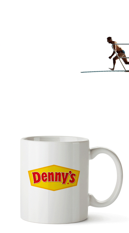 Entertaining Man Coffee Diving Splash GIF