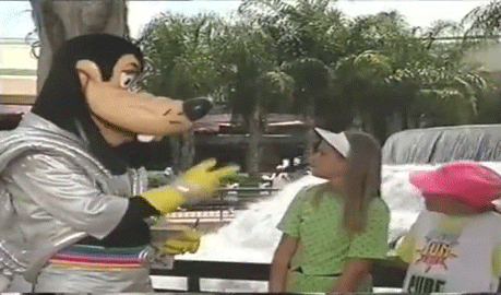 Entertaining Mascot Goofy Meme Kiss GIF