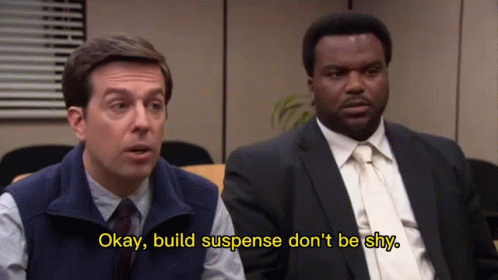 Entertaining The Office Build Suspense Don't Be Shy GIF