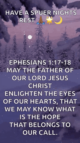 Ephesians 1:17-18 Quote Poster
