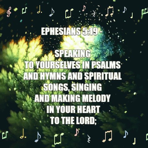 Ephesians 3:19 Speaking To Yourselves In Psalms Poster GIF