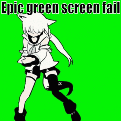 Epic Anime Green Screen Fail GIF 