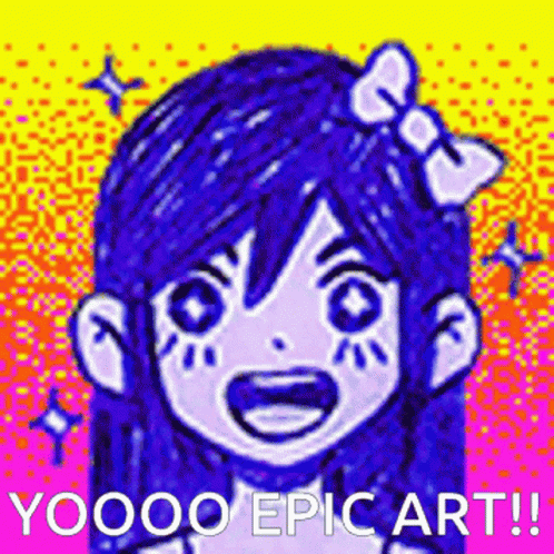 Epic Art Happy Aubrey Omori GIF
