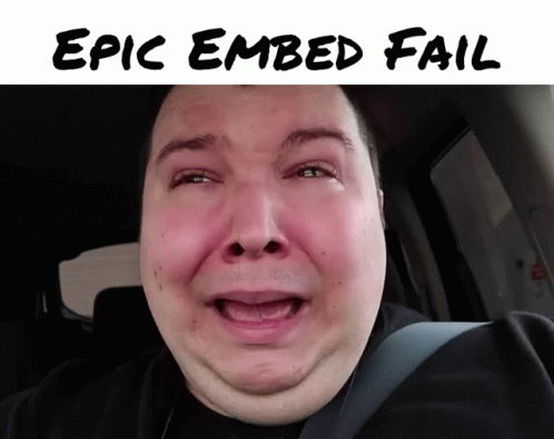 Epic Embed Fail Fat Man Crying GIF