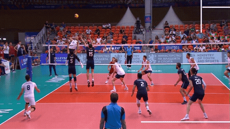 Epic Fail Block Volleyball World GIF