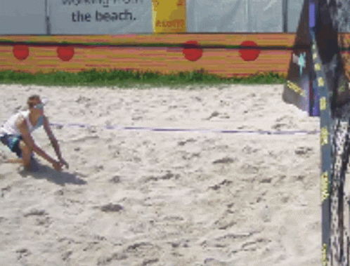 Epic Fail Error Beach Volleyball GIF