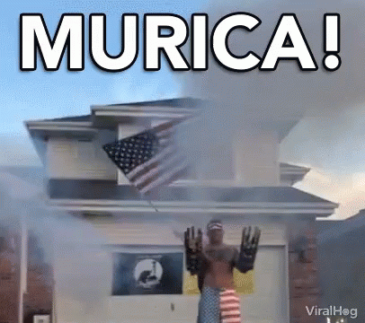 Epic Guy American Gun Fire GIF