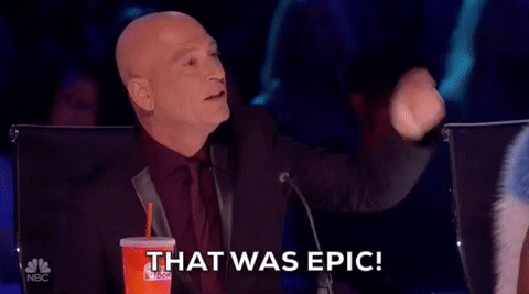 Epic Howie Mandel America's Got Talent GIF