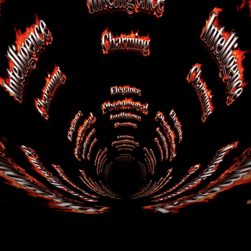 Epic Logo With Guitars Microphone And Flames GIF