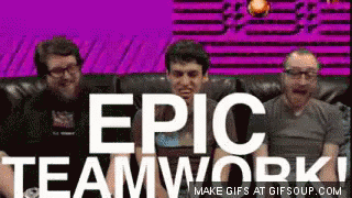 Epic Teamwork On Couch GIF