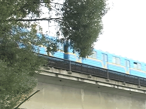 Epic Train Surfing GIF