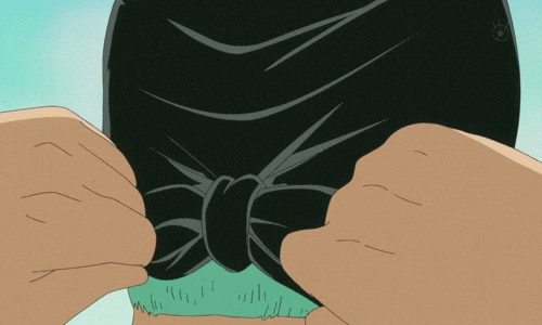 Epic Zoro Head Wrap GIF