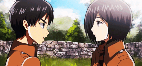 Eren And Mikasa Kiss GIF