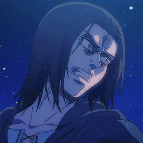 Eren Jaeger Anime Mad Side Look GIF