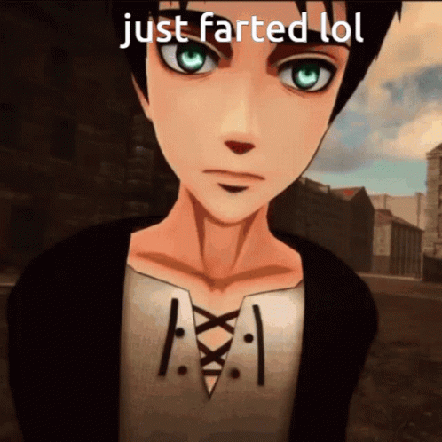 Eren Jaeger Anime Run Just Farted GIF