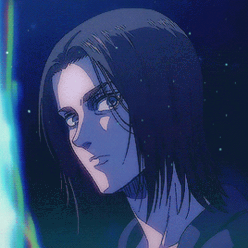 Eren Jaeger Anime Speaking To Someone GIF