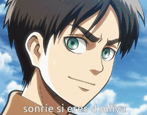 Eren Jaeger Aot Anime Cool Smile GIF