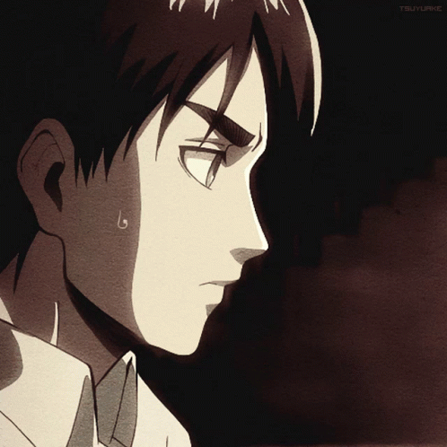 Eren Jaeger Drinking Coffee GIF