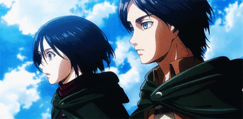 Eren Jaeger & Mikasa Attack On Titan GIF