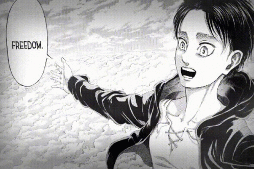 Eren Yeager Comics Freedom GIF