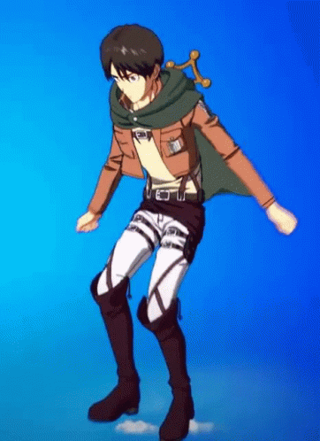 Eren Yeager Fortnite Griddy GIF