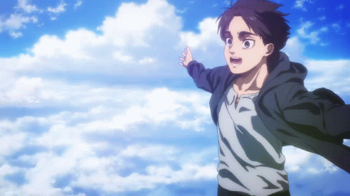 Eren Yeager Shocked Reaction GIF