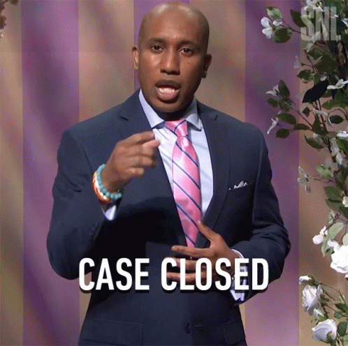 Eric Adams Reporting Case Closed GIF