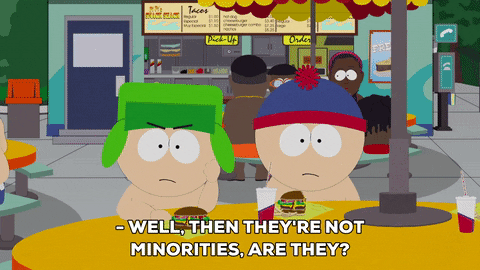 Eric And Kyle Well Then They're Not Minorities GIF