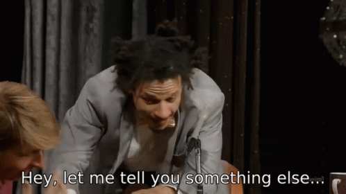 Eric Andre And Jack Mcbrayer Funny Conversation GIF