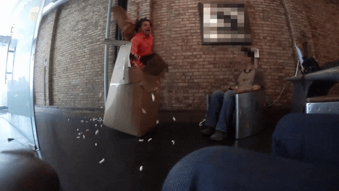 Eric Andre Let Me In Package Prank GIF