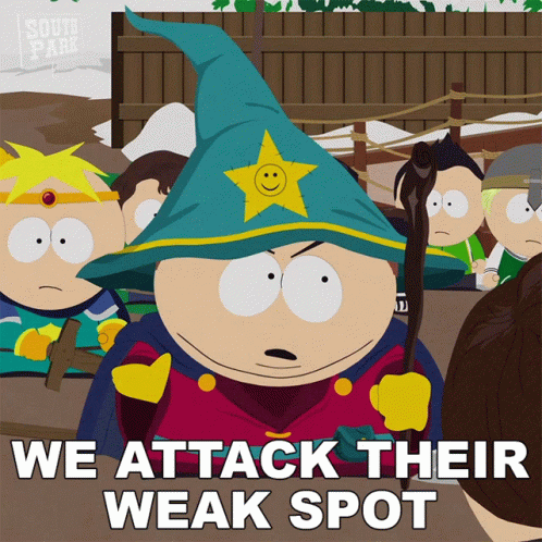 Eric Cartman Attack Weak Spot GIF