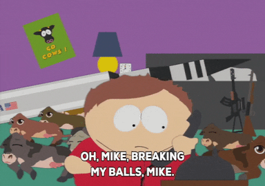 Eric Cartman Calling Mike GIF
