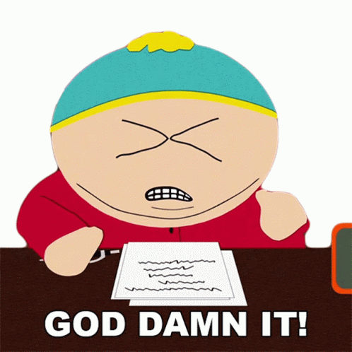 Eric Cartman Crumpled Script Helen Keller The Musical GIF