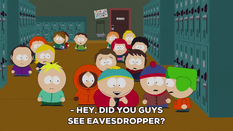 Eric Cartman Eavesdropper Pete Melman GIF