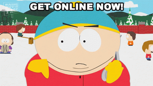 Eric Cartman Get Online Now GIF