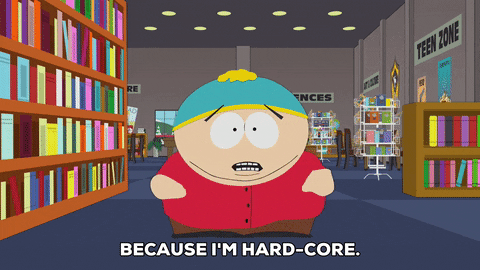 Eric Cartman Hardcore Library GIF