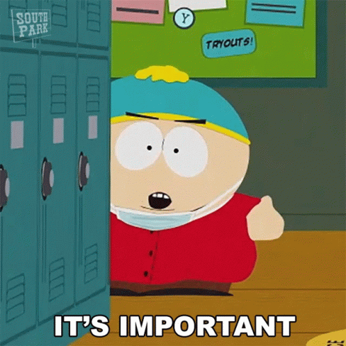 Eric Cartman Important Message GIF