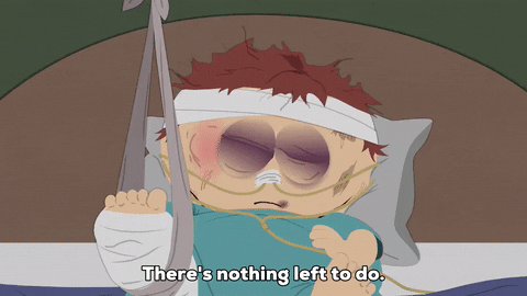 Eric Cartman Injured Hospital Bed GIF