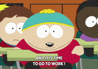 Eric Cartman It Is Time To Work GIF