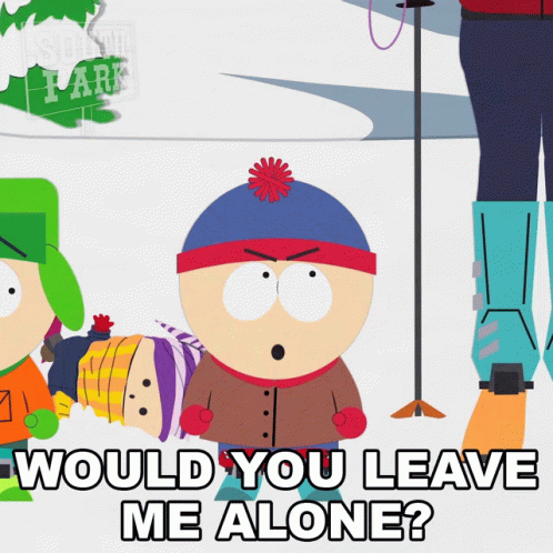 Eric Cartman Leave Me Alone South Park GIF