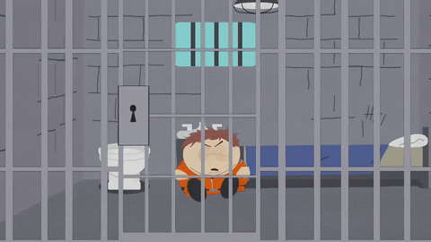 Eric Cartman Locked In Jail GIF