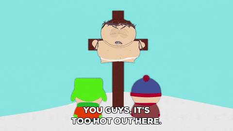 Eric Cartman On A Cross GIF