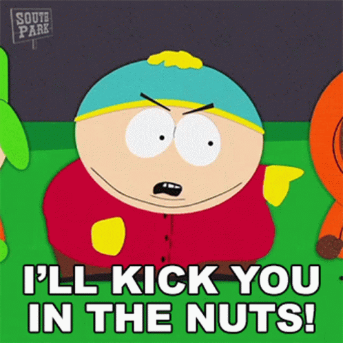 Eric Cartman Pissed Kick GIF