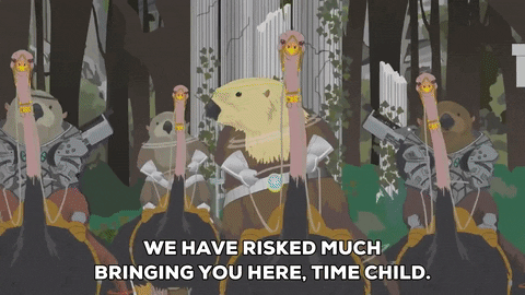 Eric Cartman Riding Ostrich On His Way Home GIF