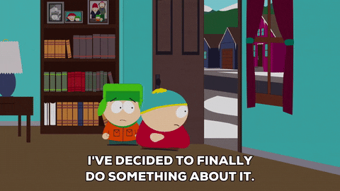 Eric Cartman Riding Scooter Inside House GIF
