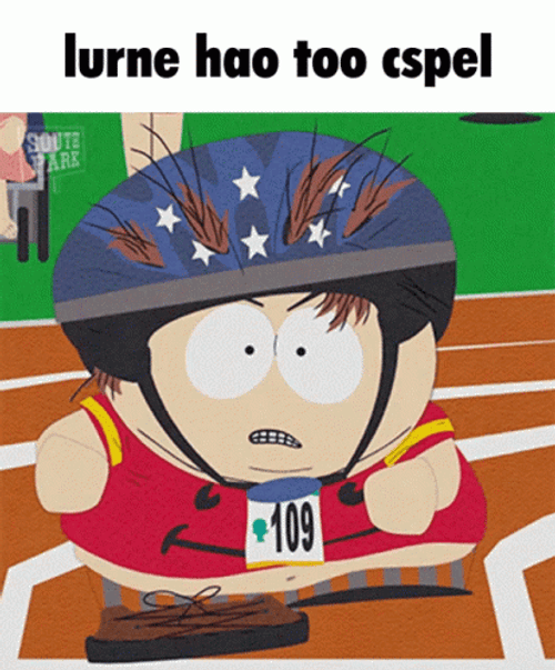 Eric Cartman Strolling On Race GIF